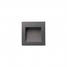 Настенный светильник Faro 70146 SEDNA SQ 90 Dark grey recessed lamp, 1 Вт, 30 лм, 3000K