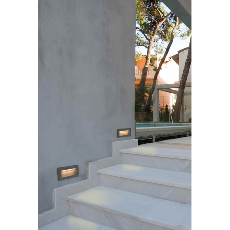 Настенный светильник Faro 70147 SEDNA RCT Dark grey recessed lamp, 3 Вт, 90 лм, 3000K