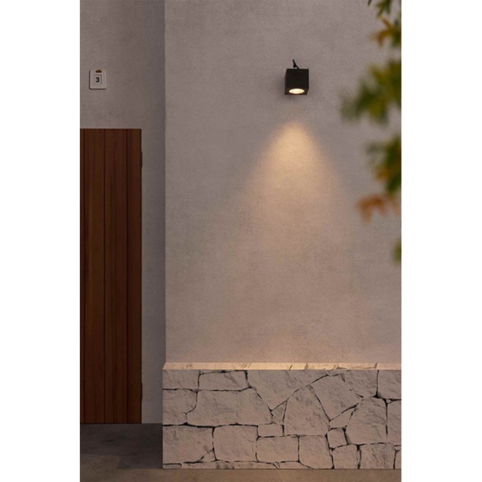 Настінний світильник Faro 70161 OKO Dark grey projector lamp, 20 Вт, 1400 лм, 3000K