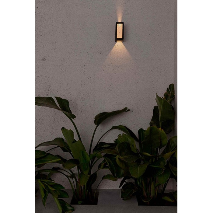 Настенный светильник Faro 70264 LOG Dark grey wall lamp, 9 Вт, 600 лм, 3000K