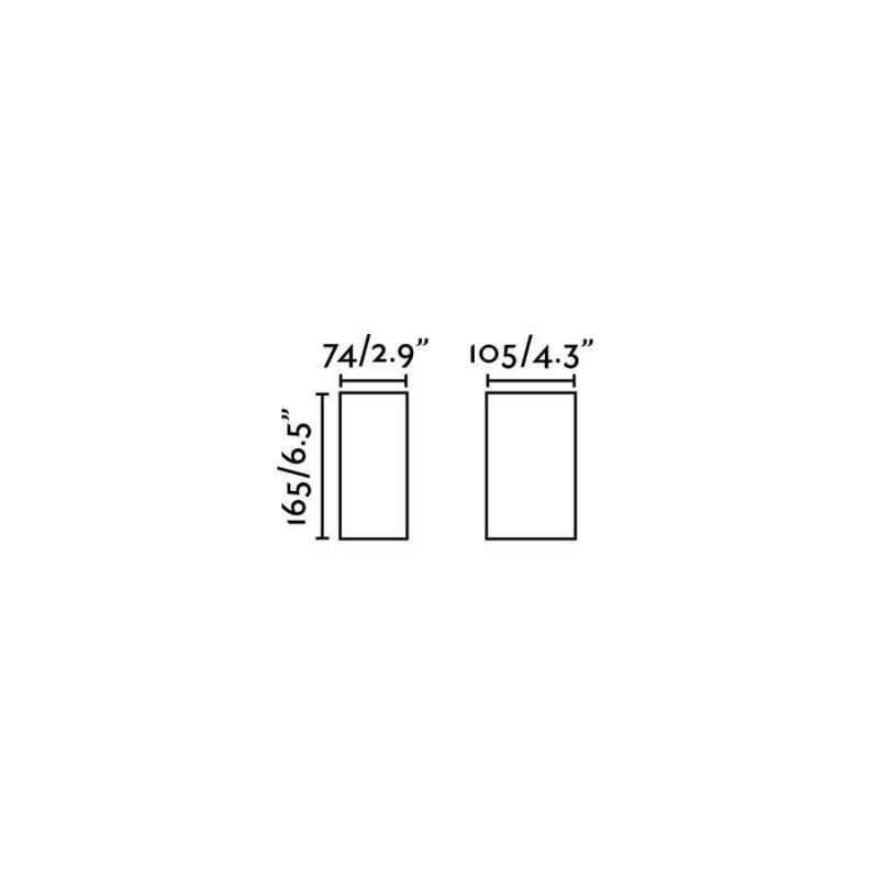 Настенный светильник Faro 70267 Blind White wall lamp, 6 Вт, 180 лм, 3000K