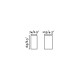 Настенный светильник Faro 70267 Blind White wall lamp, 6 Вт, 180 лм, 3000K