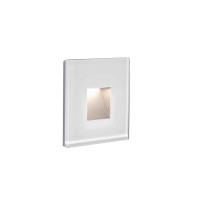 Настенный светильник Faro 70272N Dart SQ White recessed lamp 3000K, 2 Вт, 70 лм, 3000K
