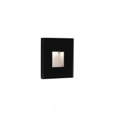 Настенный светильник Faro 70273N Dart SQ Black recessed lamp 3000K, 2 Вт, 70 лм, 3000K