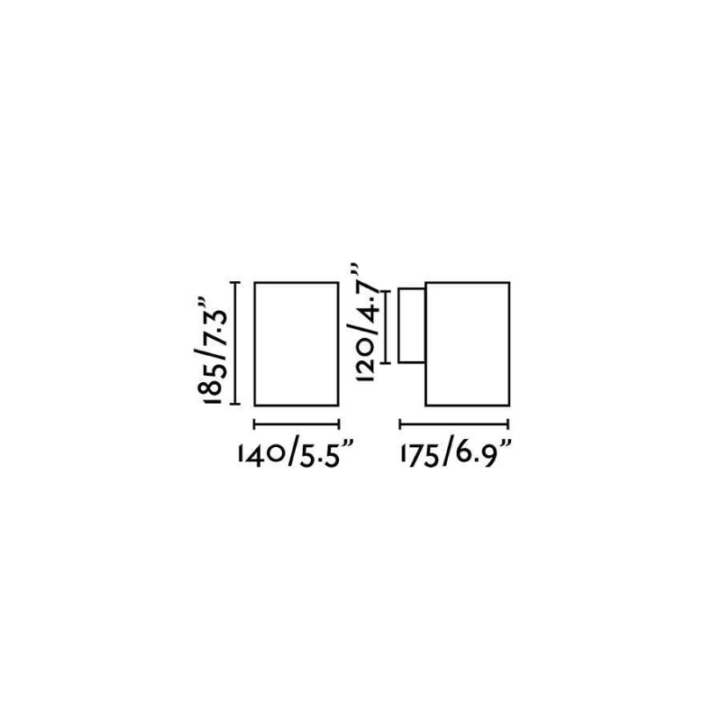 Настенный светильник Faro 70283 THON 1L Grey wall lamp, 15 Вт, 825 лм, 3000K