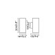 Настенный светильник Faro 70284 THON 2L Grey wall lamp, 15 Вт, 1538 лм, 3000K