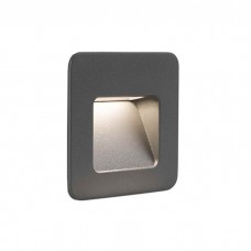 Настенный светильник Faro 70398 NASE SQ Dark grey recessed lamp, 3 Вт, 100 лм, 3000K
