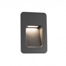 Настенный светильник Faro 70399 NASE RCT Dark grey recessed lamp, 3 Вт, 100 лм, 3000K