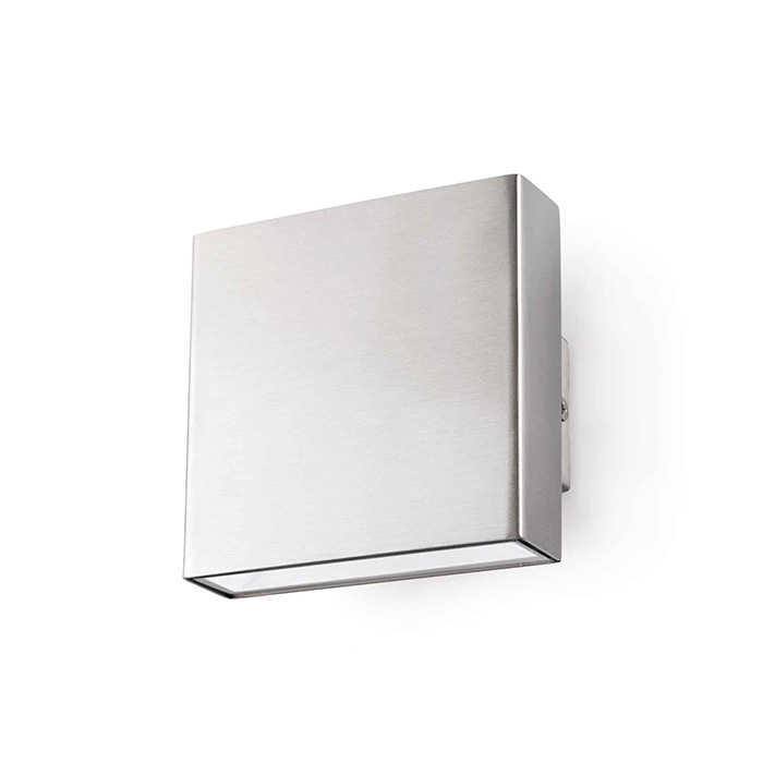 Настінний світильник Faro 70405 KAULA 100 Inox wall lamp, 9 Вт, 800 лм, 3000K