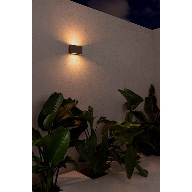 Настенный светильник Faro 70406 KAULA 180 Inox wall lamp, 16 Вт, 650 лм, 3000K