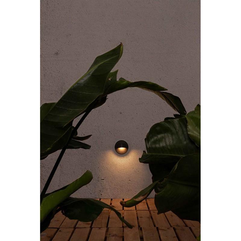 Настенный светильник Faro 70409 BROW Grey wall lamp, 3 Вт, 100 лм, 3000K