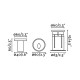 Настенный светильник Faro 70446 DANG Inox downlight, 3 Вт, 80 лм, 3000K