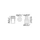 Точечный светильник Faro 70459N CROSBY Grey recessed lamp warm light, 1 Вт, 13 лм, 3000K