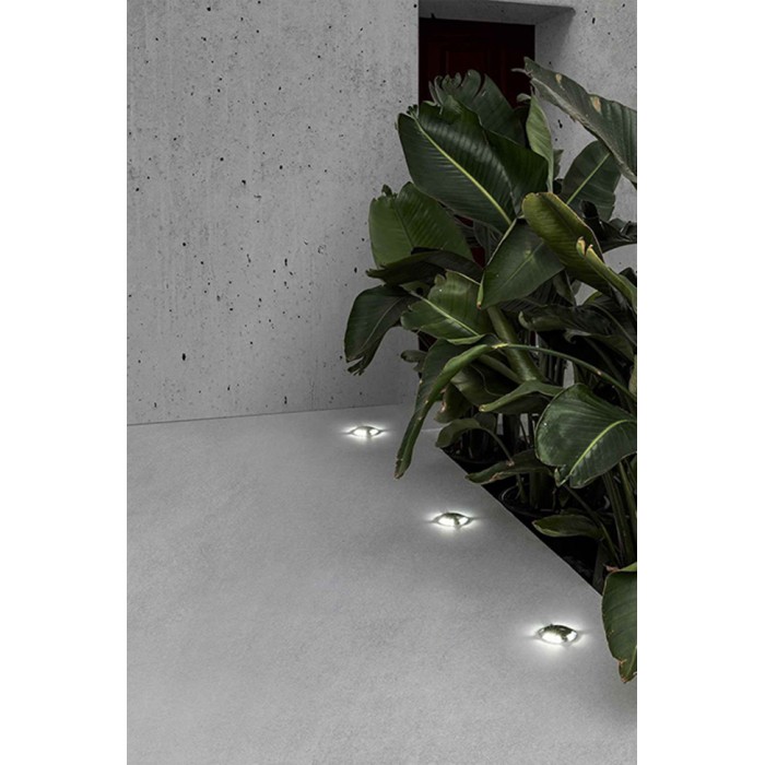 Грунтовий світильник Faro 70564 KEENAN 4 Matt nickel surface lamp, 1 Вт, 80 лм, 6500K