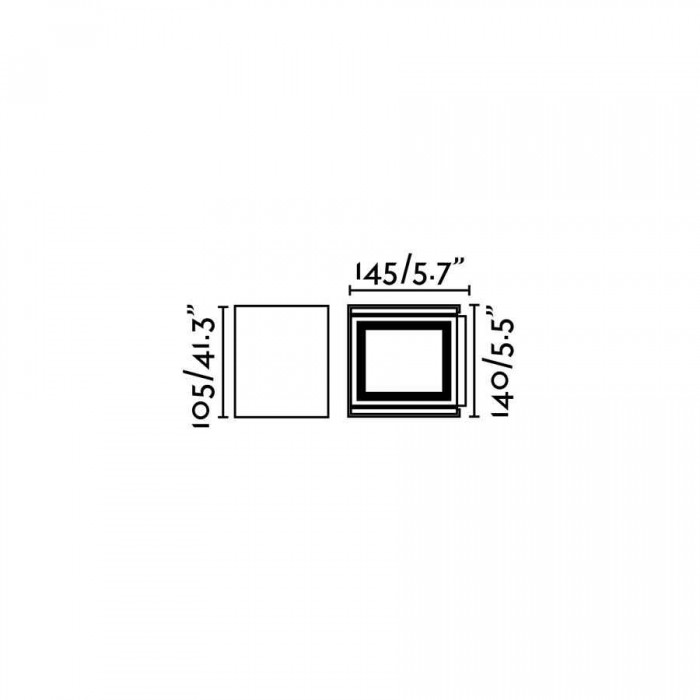 Настенный светильник Faro 70637 OLAN Dark grey wall lamp, 6 Вт, 190 лм, 3000K