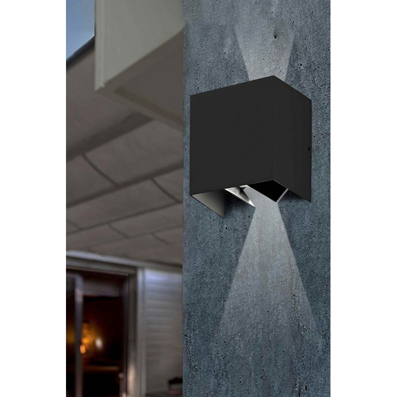 Настенный светильник Faro 70637 OLAN Dark grey wall lamp, 6 Вт, 190 лм, 3000K