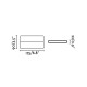 Настенный светильник Faro 70646 ADAY 175 White wall lamp, 13 Вт, 787 лм, 3000K