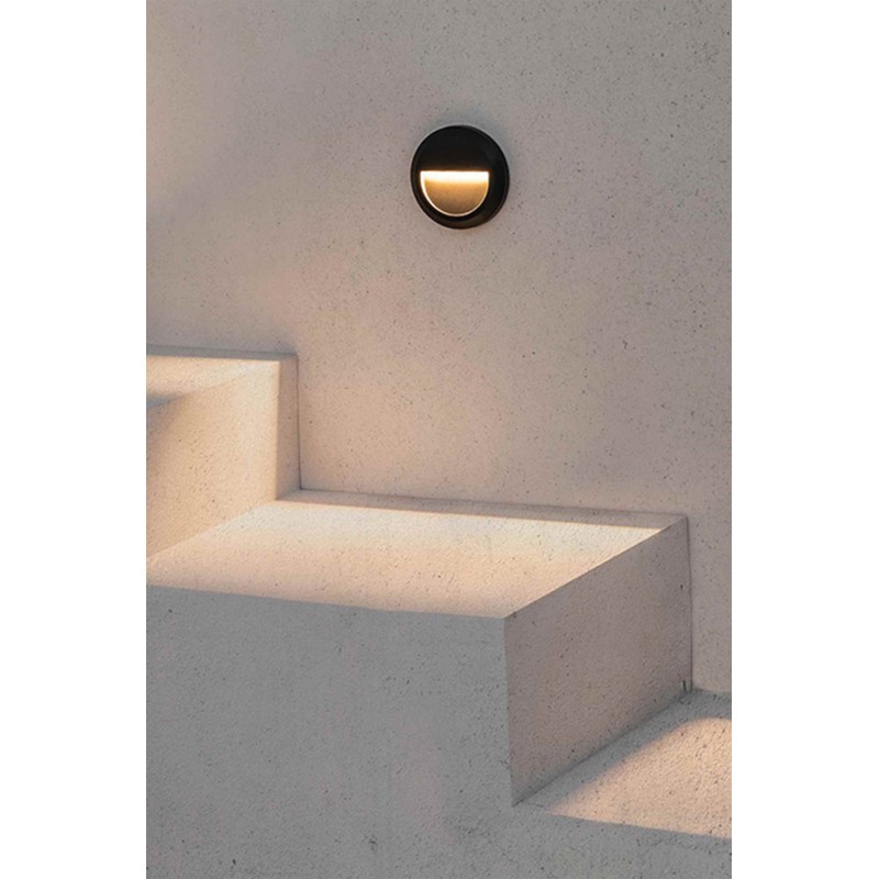Настенный светильник Faro 70656 GRANT R Dark grey wall lamp, 1 Вт, 65 лм, 3000K