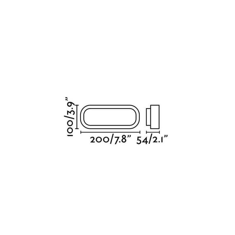Настенный светильник Faro 70664 FRED 200 White wall lamp, 7 Вт, 400 лм, 3000K