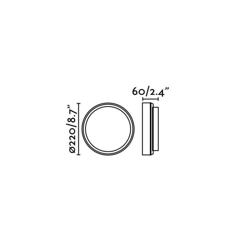Настенный светильник Faro 70683 TOM 220 White wall lamp, 11 Вт, 600 лм, 3000K