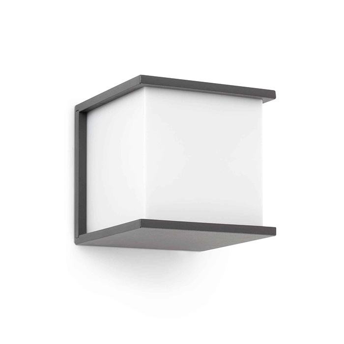 Настенный светильник Faro 70689 KUBICK Dark grey wall lamp