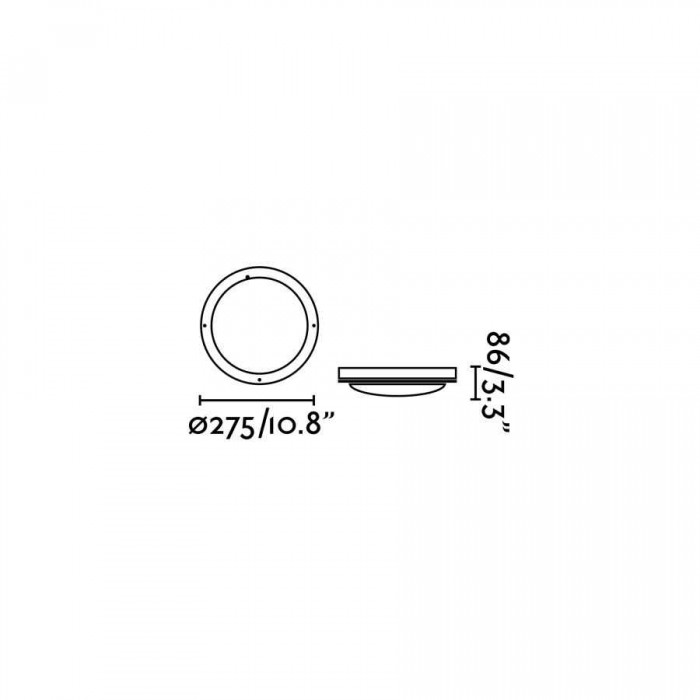 Потолочный светильник Faro 70690 YEN Grey celing lamp