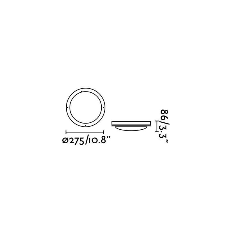 Стельовий світильник Faro 70690 YEN Grey celing lamp