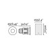 Грунтовый светильник Faro 70726 GRUND 37 Inox recessed lamp 2W, 2 Вт, 152 лм, 3000K
