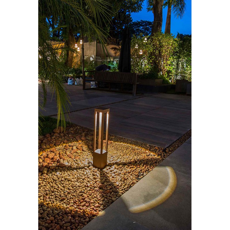 Парковый светильник Faro 70754 AGRA 650 Rust beacon lamp, 9 Вт, 420 лм, 3000K