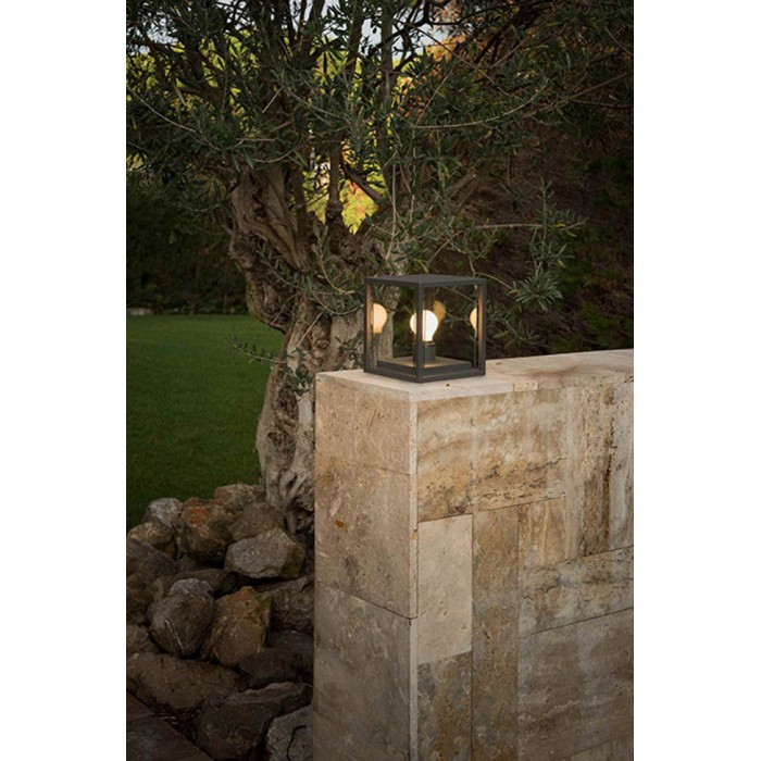 Парковий світильник Faro 70772 NALA Dark grey post lamp