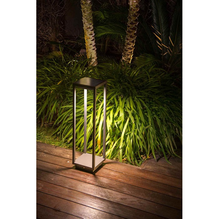 Парковый светильник Faro 70774 SAURA Solar dark grey beacon lamp, 2 Вт, 225 лм, 3000K