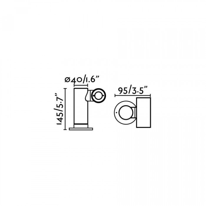 Парковий світильник Faro 70782 SPY 145 Dark grey post lamp, 6 Вт, 500 лм, 3000K