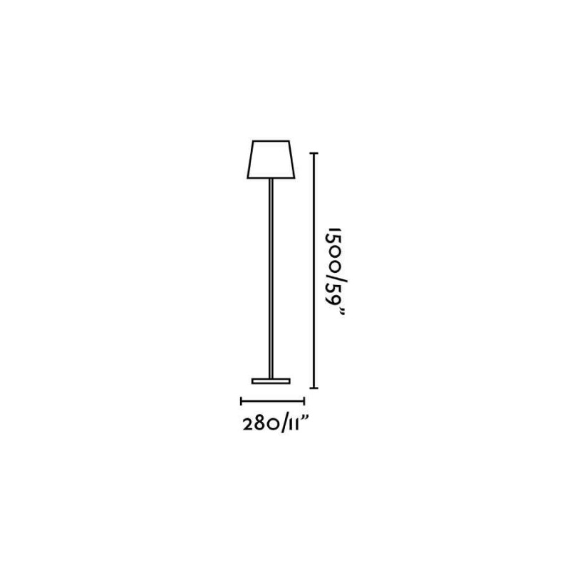 Торшер - Faro 70786 TOC 1500 White floor lamp, 5 Вт, 468 лм, 3000K