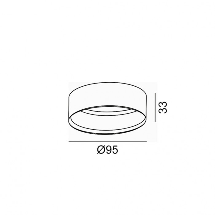 Декоративне кільце SOL RING, D95mm, H33mm, diamond black (SOL RING DIAMOND BLACK)