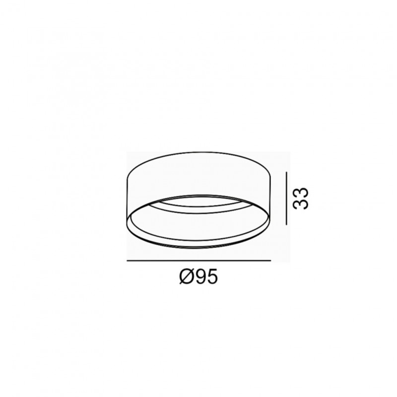 Декоративне кільце SOL RING, D95mm, H33mm, білий (SOL RING WHITE)