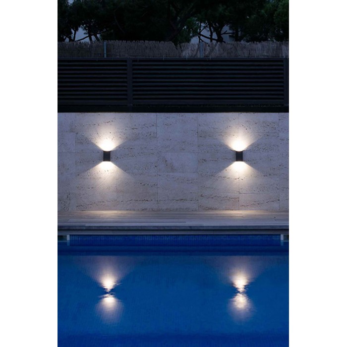 Настенный светильник Faro 70812 LING Dark grey wall lamp, 2 Вт, 630 лм, 4000K