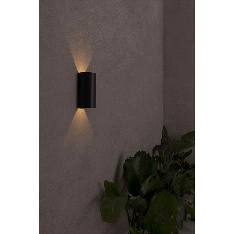 Настенный светильник Faro 70828 BRUC Dark grey wall lamp, 13 Вт, 830 лм, 3000K