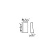 Настенный светильник Faro 70832 NAIROBI Rust wall lamp, 6 Вт, 380 лм, 3000K