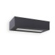 Настенный светильник Faro 70899 WEST 2 Dark grey wall lamp