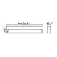 Настенный светильник Faro 70910 GRADA 600 Dark grey wall lamp, 12 Вт, 443 лм, 3000K