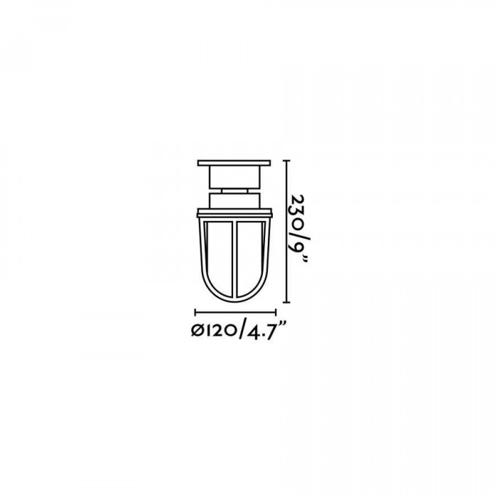 Потолочный светильник Faro 70993 MAUREN Brass ceiling/post lamp