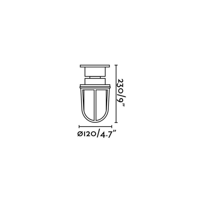 Потолочный светильник Faro 70993 MAUREN Brass ceiling/post lamp