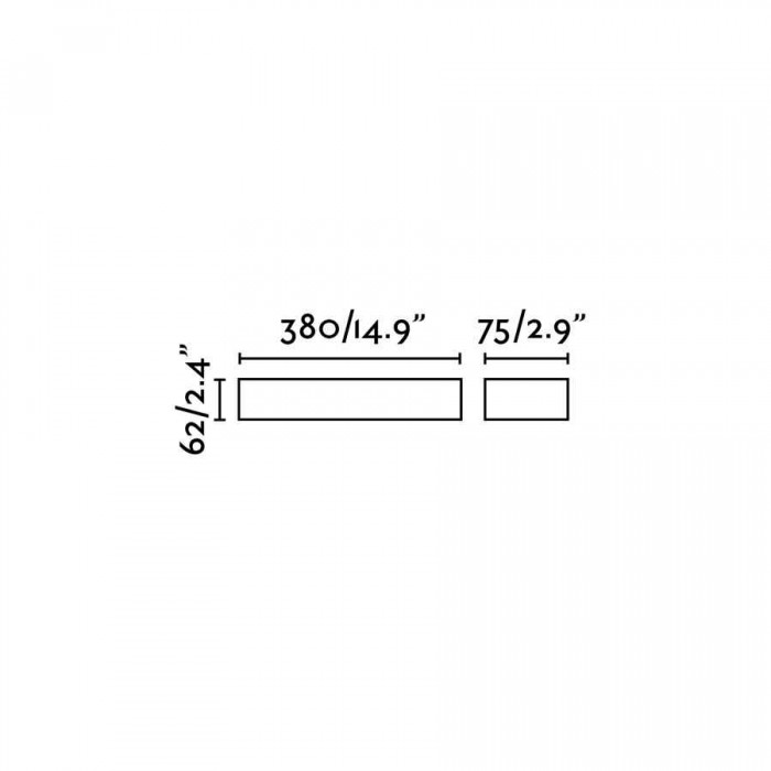 Настінний світильник Faro 71049 TACANA Aluminium wall lamp, 24 Вт, 1700 лм, 3000K