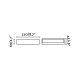 Настенный светильник Faro 71052 TOLUCA Aluminium wall lamp, 16 Вт, 900 лм, 3000K