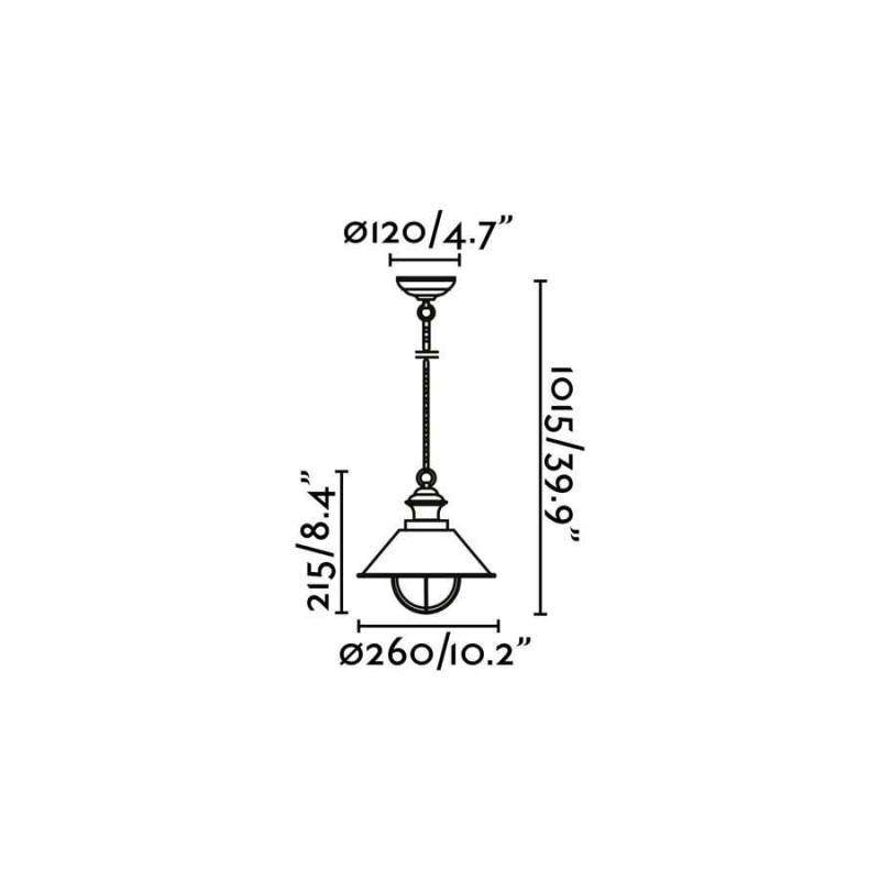 Подвесной светильник Faro 71138 Nautica 260 Rust pendant lamp