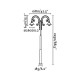 Фонарный столб Faro 71117 Nautica 2L Rust pole lamp