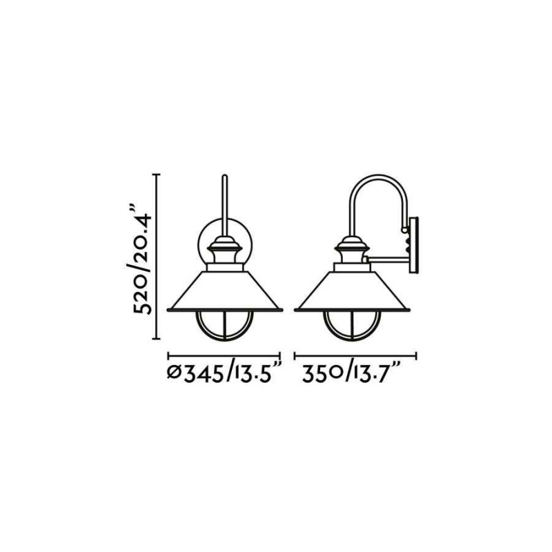 Бра - Faro 71129 Nautica 350 Rust wall lamp