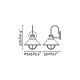 Бра - Faro 71129 Nautica 350 Rust wall lamp