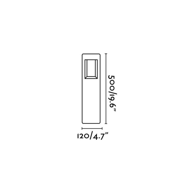 Парковый светильник Faro 71199 NAYA 500 Dark grey beacon lamp, 8 Вт, 180 лм, 3000K