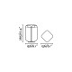 Парковый светильник Faro 71213 BU-OH 265 Dark grey beacon lamp, 12 Вт, 310 лм, 3000K